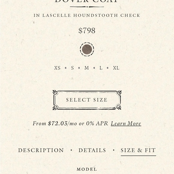 DOEN DOVER COAT IN LASCELLE HOUNDSTOOTH CHECK - Picture 9 of 11